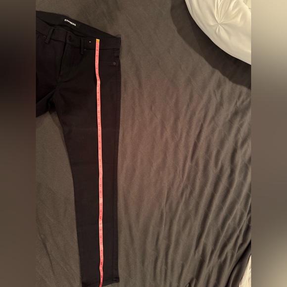 Never worn Express Jeans black leggings 12R mid rise!!! - Picture 7 of 8